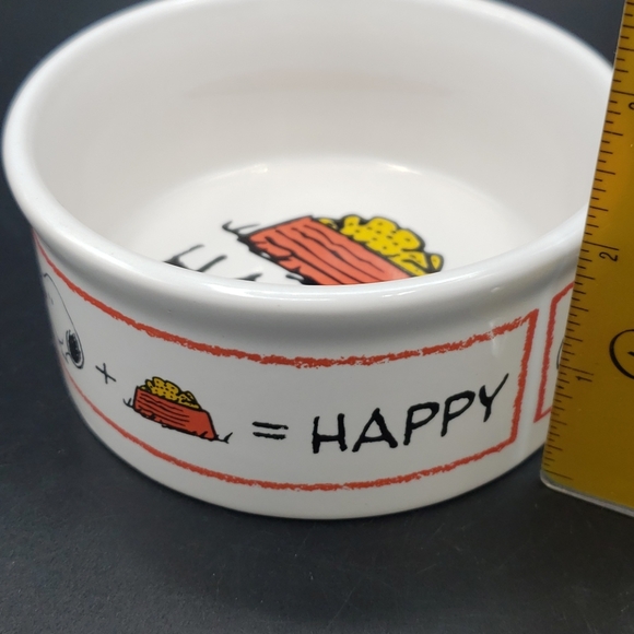 Peanuts Dog Snoopy Bowl Dog Food Happy Peanuts Trinket Dish Poshmark
